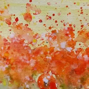 Windmill wall decor 12*16″ scenery watercolor painting