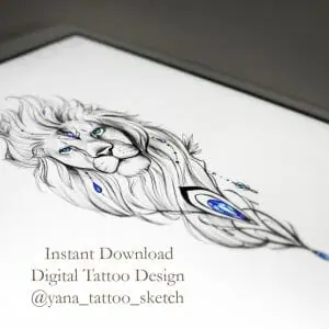 Lion Tattoo Design Female Lion Tattoo Sketch Tattoo Design for Woman