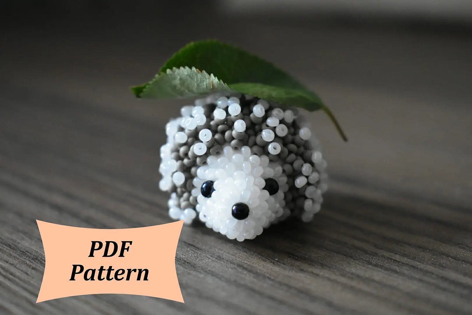 3d beading, hedgehog tutorial, easy beaded animal 1 beaded hedgehog pattern