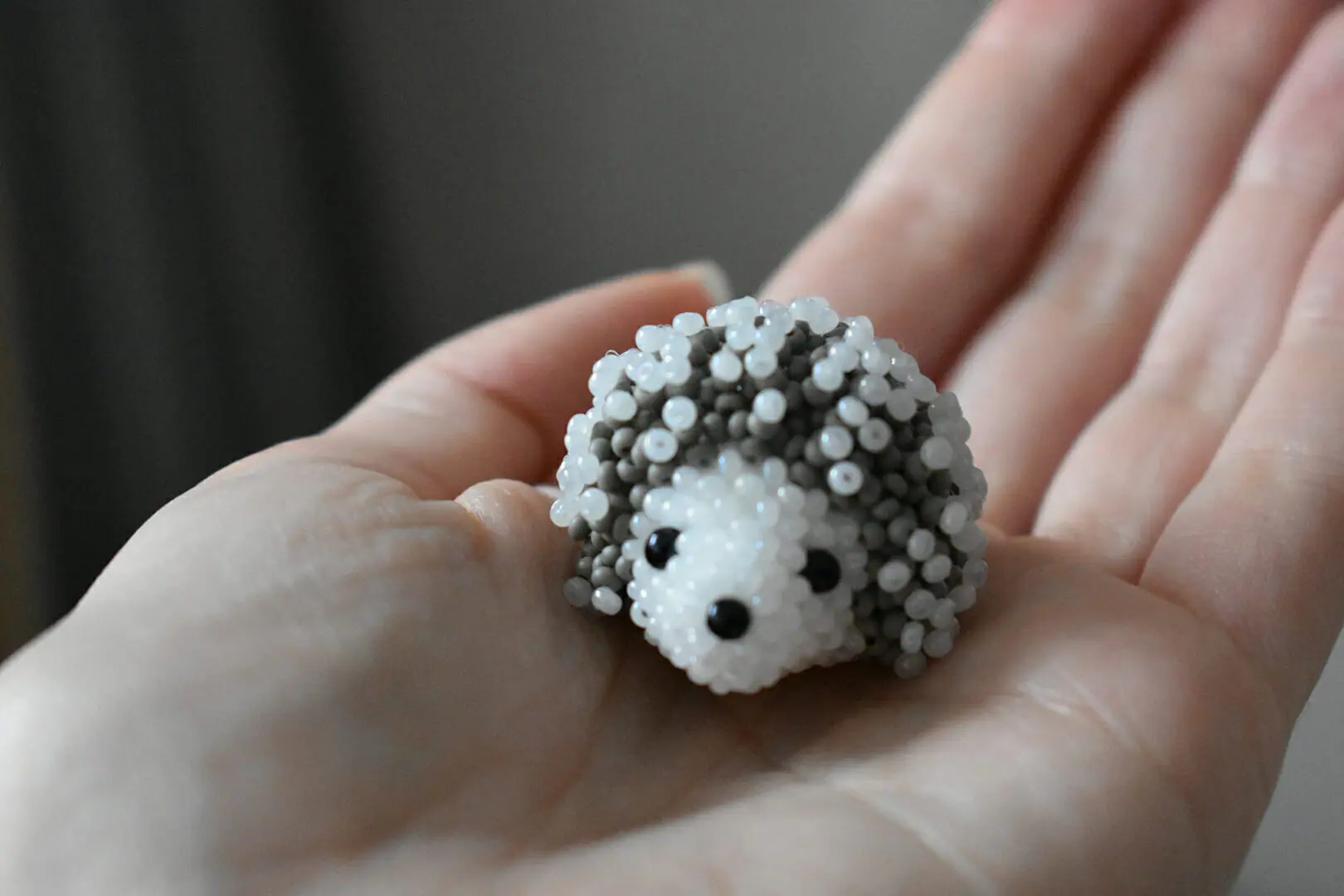 3d beading, hedgehog tutorial, easy beaded animal 6 3d beading, hedgehog tutorial, easy beaded animal - Image 6