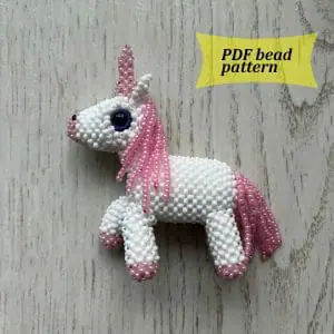 beaded unicorn pattern