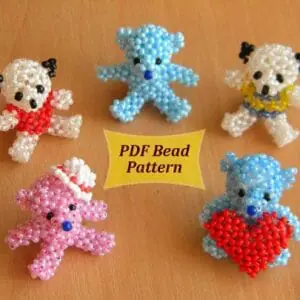 beaded teddy pattern