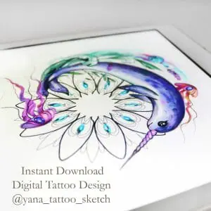 narwhal-tattoo-design-whale-tattoo-design-whale-tattoo-sketch-narwhal-tattoo-idea