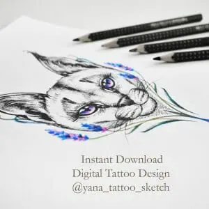 lynx-tattoo-design-cat-tattoo-design-females-lynx-tattoo-sketch-for-woman