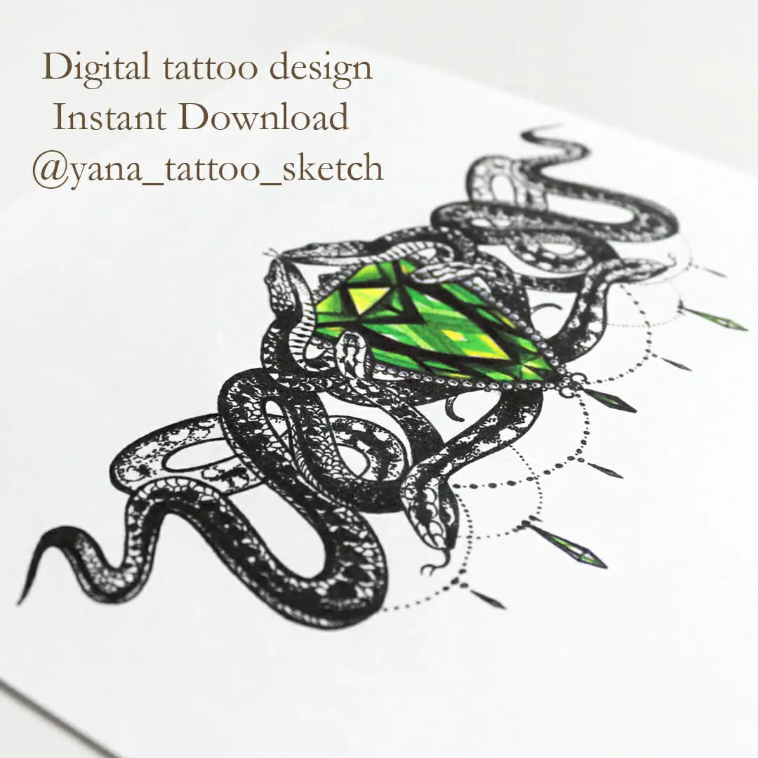 Hand With Snake Bohemian Illustration Tattoo Art Style Decorative Drawing  In Flash Tattoo Style Stock Illustration - Download Image Now - iStock