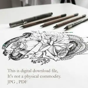 snake-tattoo-sketch-snake-tattoo-design-drawing-snake-and-flower-tattoo-design