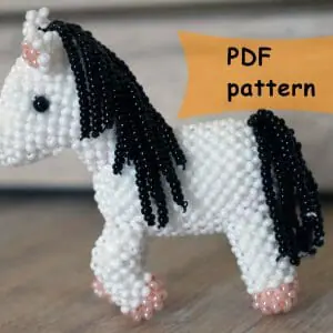 beaded horse pattern