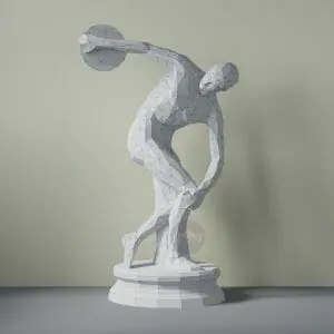 DIY Discobolus template Papercraft PDF