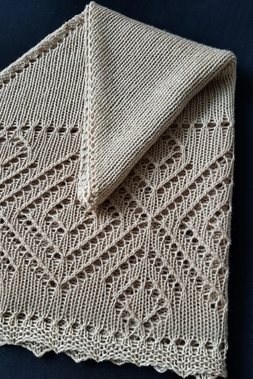 Folded Brim Hat Knitting Pattern Slouchy shaped 3 sizes