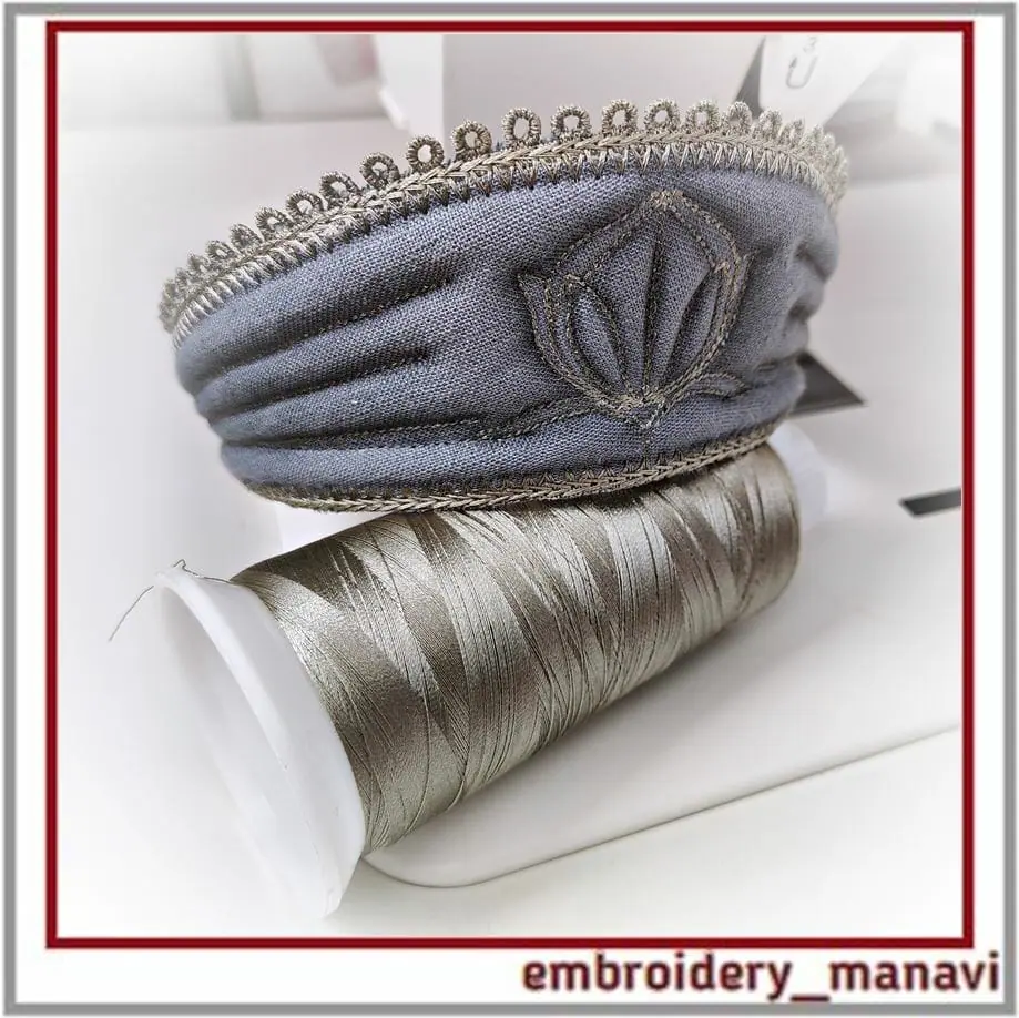 In the hoop embroidery design Kokoshnik-hairband
