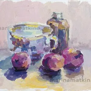 Still Life With A Cup For The Kitchen Sketch