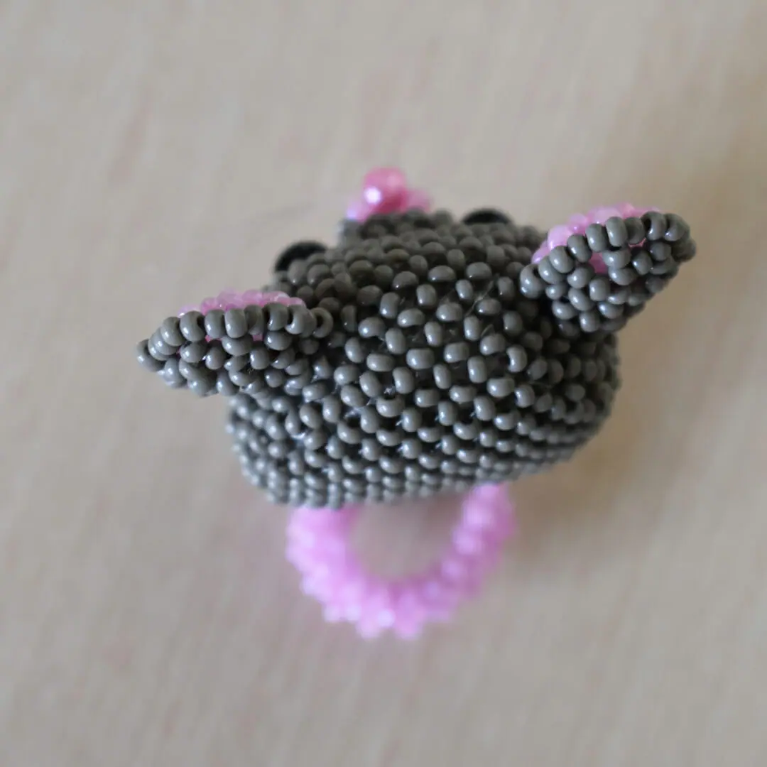 Beaded mouse pattern. Beaded animal tutorial. Easy 5 Beaded mouse pattern. Beaded animal tutorial. Easy - Image 5