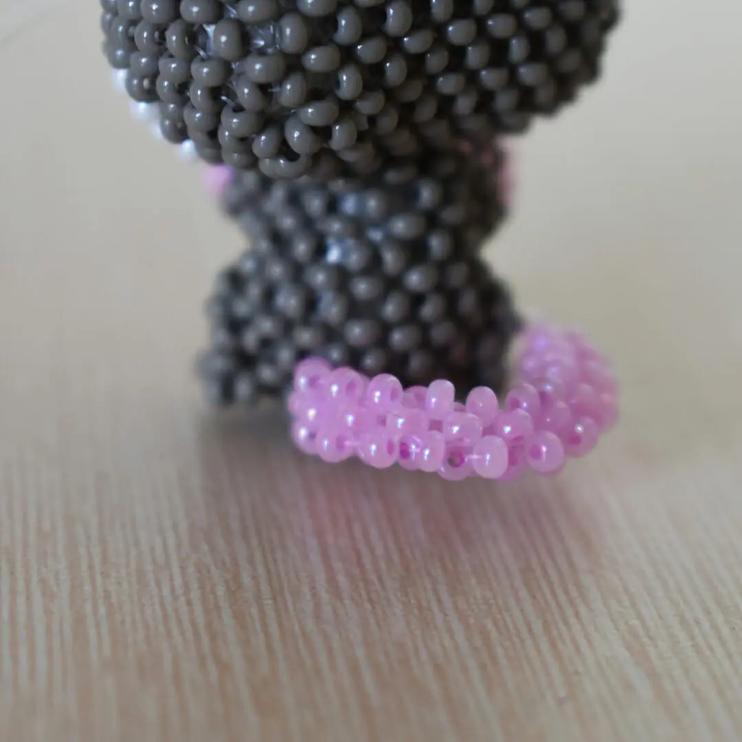 Beaded mouse pattern. Beaded animal tutorial. Easy 4 Beaded mouse pattern. Beaded animal tutorial. Easy - Image 4
