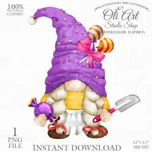 Gnome Confectioner PNG, Cook, Cooking, Sweet Candies.