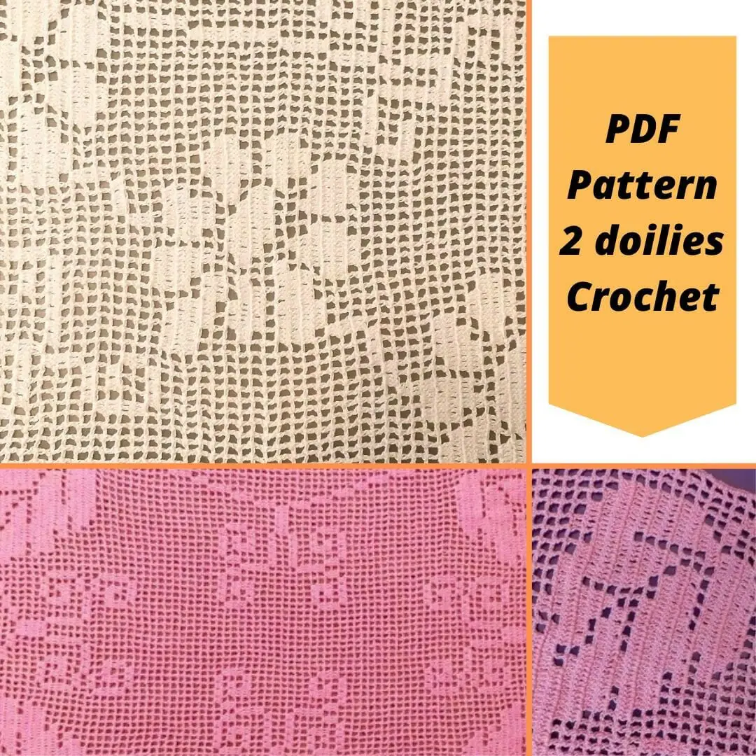 Fantastic crochet doilies. 2 doilies pattern. Design.