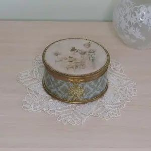A beautiful handmade wooden box is offered.