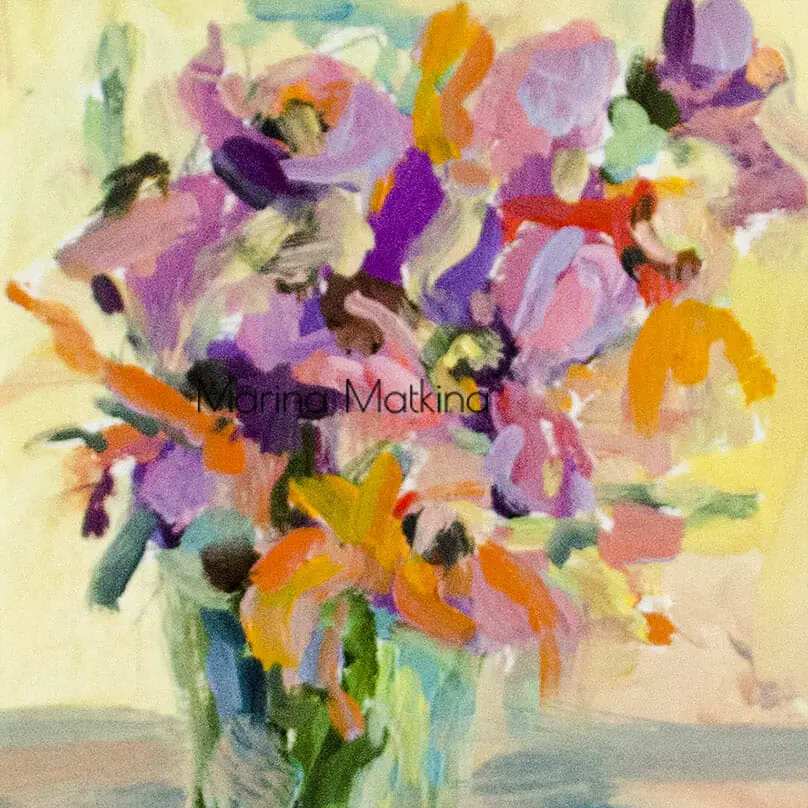 Wildflowers Bouquet Abstract Flowers Sketch