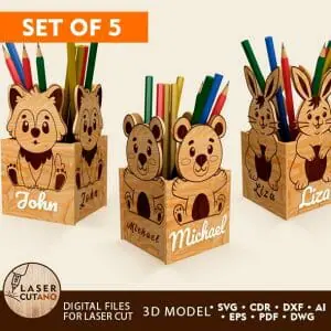 Personalized Pencil Holder Bundle, School Supplies