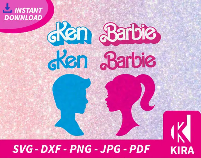 Barbie Ken, svg, dxf, png vector bundle archivos, Doll 1 Previa captura