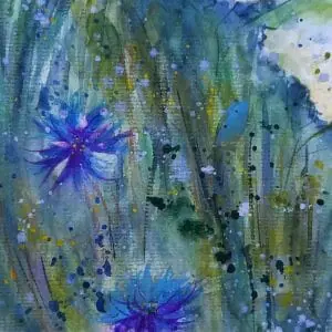 Wildmeadow art A3 field watercolor painting by Yalozik
