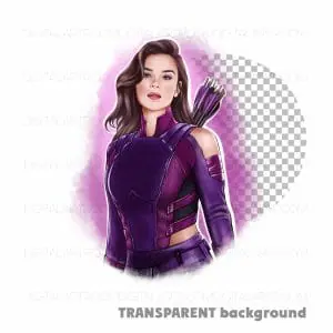 Kate Bishop Art print Sublimation design Png files