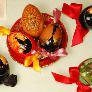 Hand-Painted Easter Wooden Eggs Unique Gifts