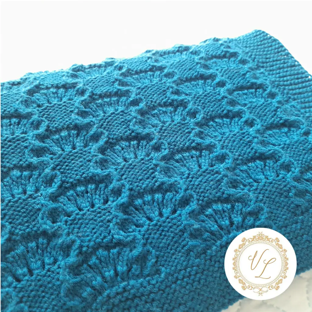 Waves baby discount blanket knitting pattern