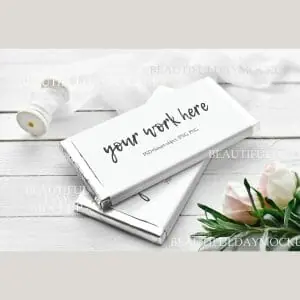 Mockup chocolate paper wrapper,chocolate paper wrapper