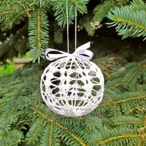 Christmas crochet decorations patterns – Crochet Christmas ball set of 3