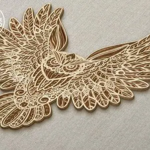 OWL Multilayer Laser Cut File, Wall Art Decoration