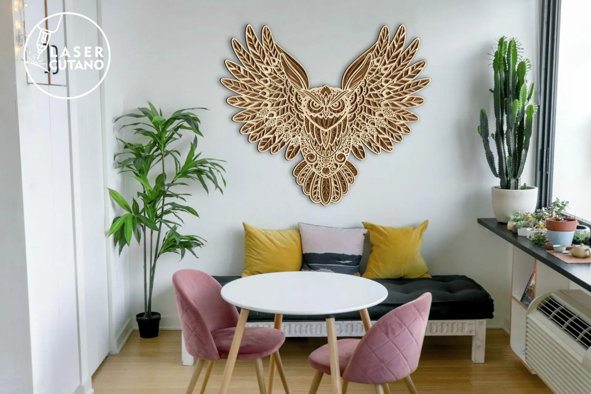 OWL Multilayer Laser Cut File, Wall Art Decoration 3 OWL Multilayer Laser Cut File, Wall Art Decoration - Image 3