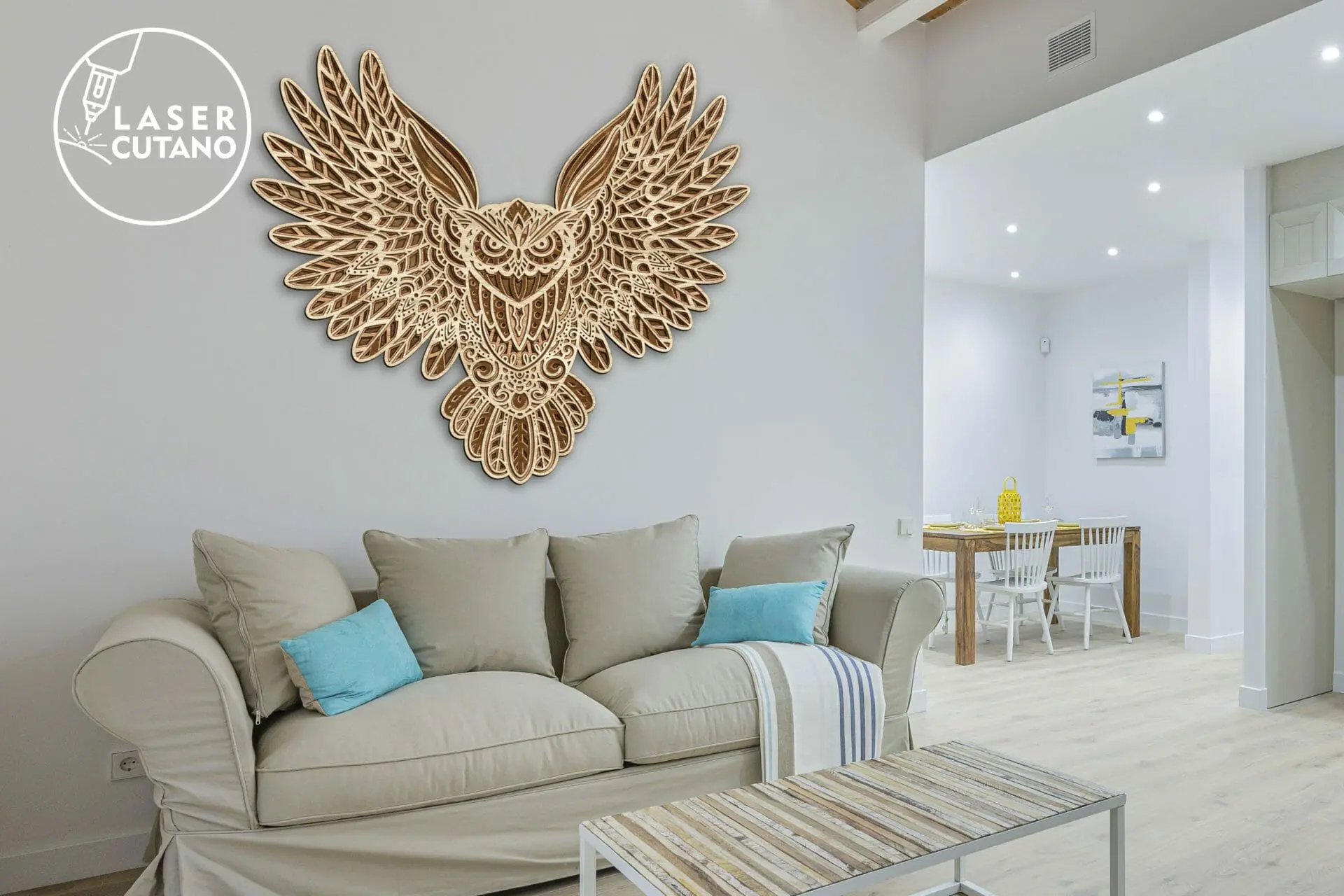 OWL Multilayer Laser Cut File, Wall Art Decoration 5 OWL Multilayer Laser Cut File, Wall Art Decoration - Image 5