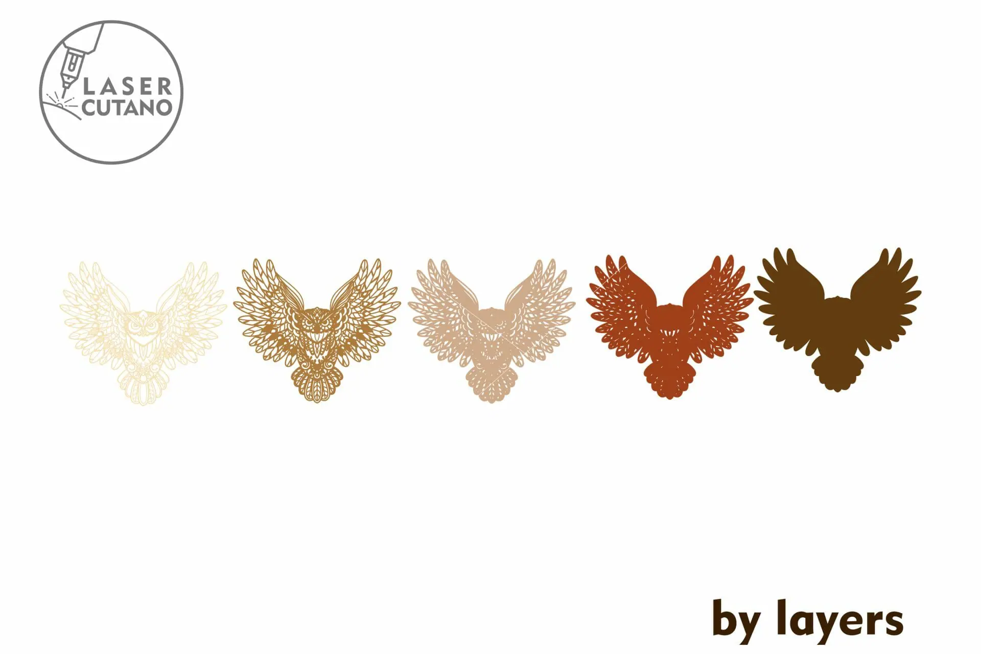OWL Multilayer Laser Cut File, Wall Art Decoration 8 OWL Multilayer Laser Cut File, Wall Art Decoration - Image 8