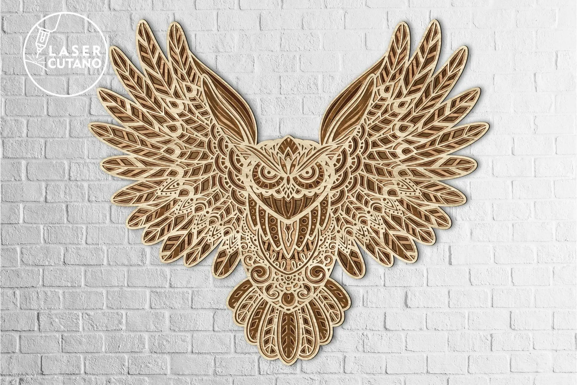 Owl Multilayer Mandala Wall Art