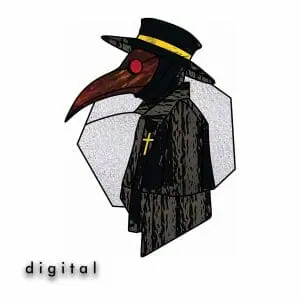 Plague Doctor Stained Glass Pattern