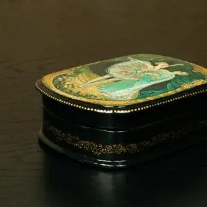 Raymonda ballet lacquer box miniature painting