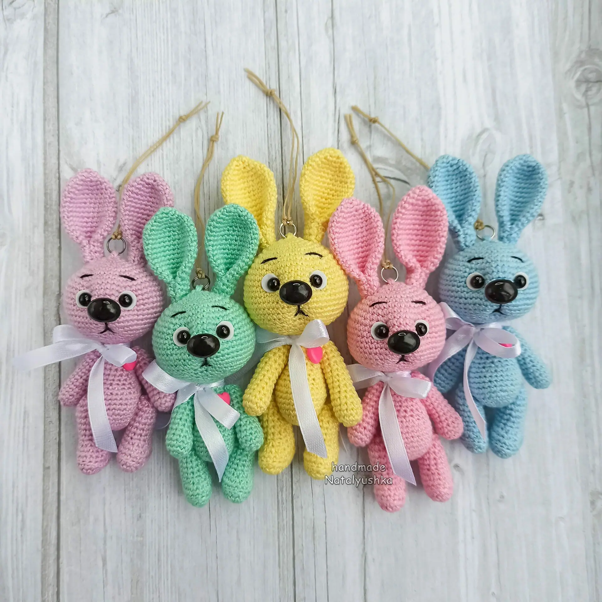 Resin Doll Bag Pendant, Rabbit Key Rings