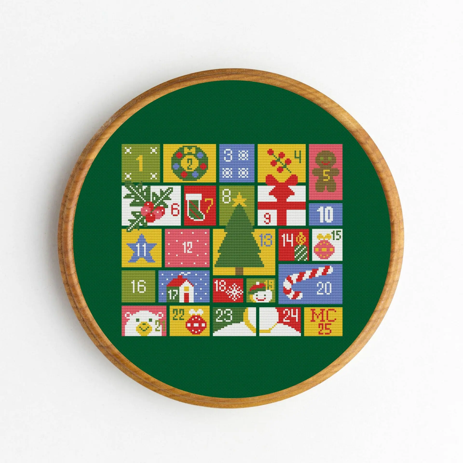 Christmas Cross Stitch Advent Calendar - Crealandia