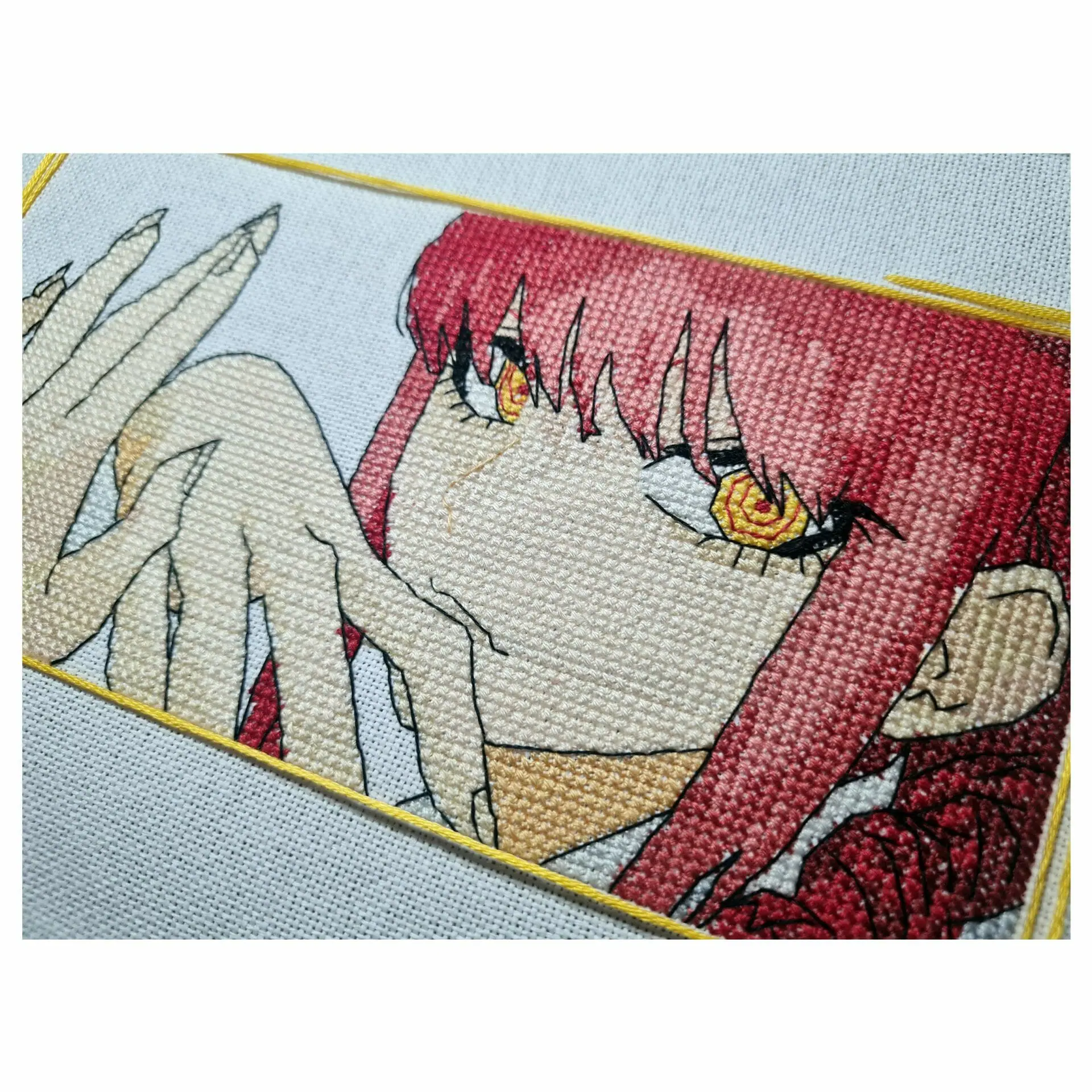 Anime cross stitch pattern Makima Demon 6 Anime cross stitch pattern Makima Demon - Image 6