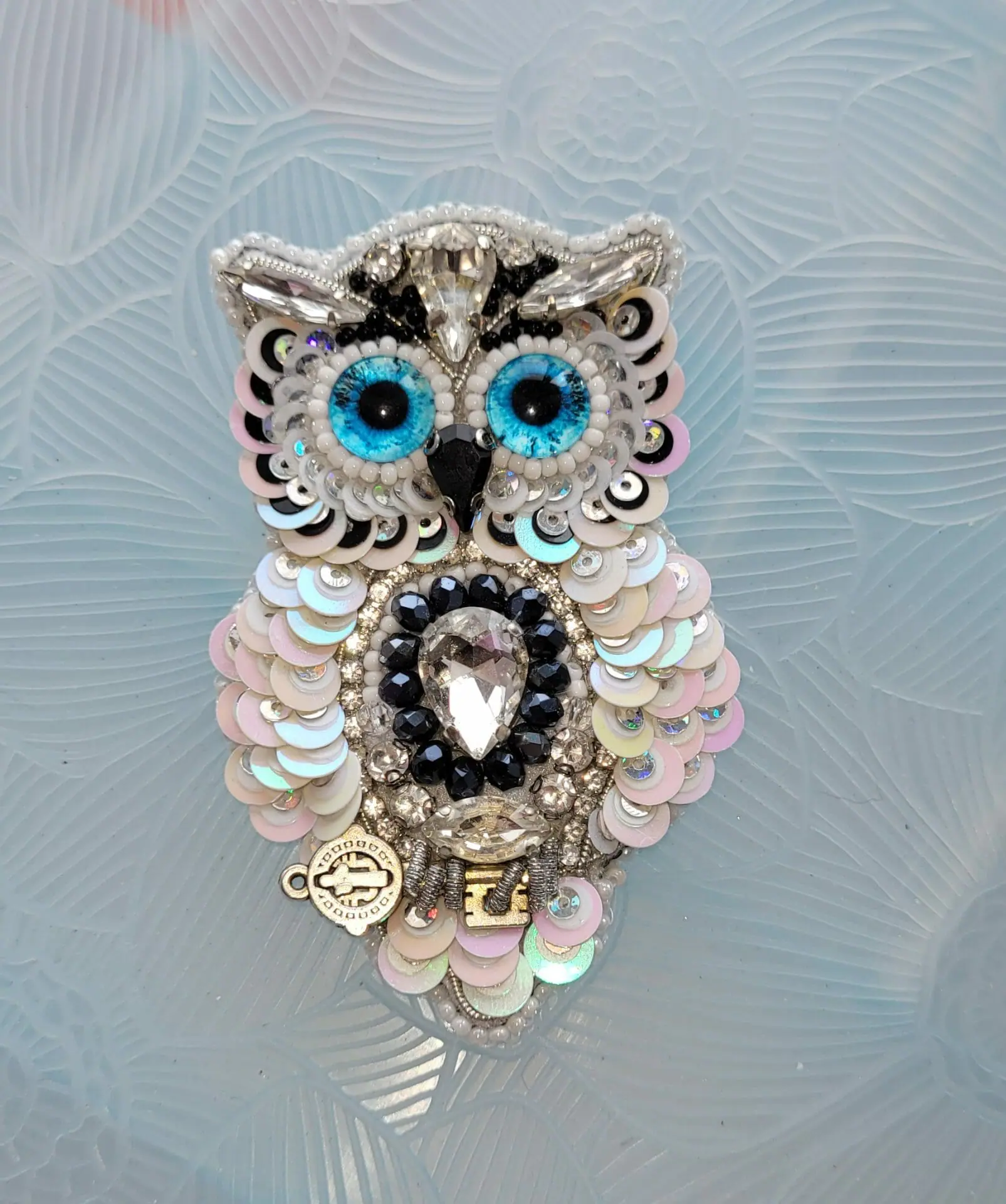 Owl Brooch handmade