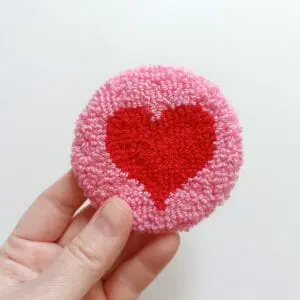 Car coasters Tufted coasters Punch needle coasters Christmas coasters