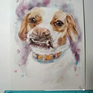 Sweet Rocket Memorial Pet Portrait Private Listing