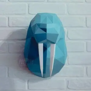 DIY Warlus Head template Papercraft PDF