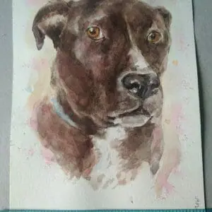 Sweet Westley Memorial Pet Portrait Private Listing