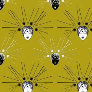 Seamless Art pattern SET 3 Stars Faces PNG JPG 300 dpi RGB 5000x5000 px Endless
