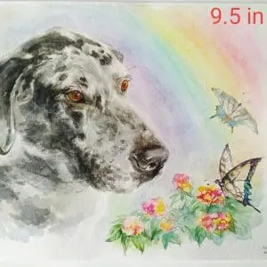 Gorgeous Great Dane Memorial Portrait Watercolor Painting (Sold)