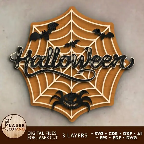 Spiderweb Halloween Decoration Cut Template 1 Spiderweb Halloween Decoration Cut Template