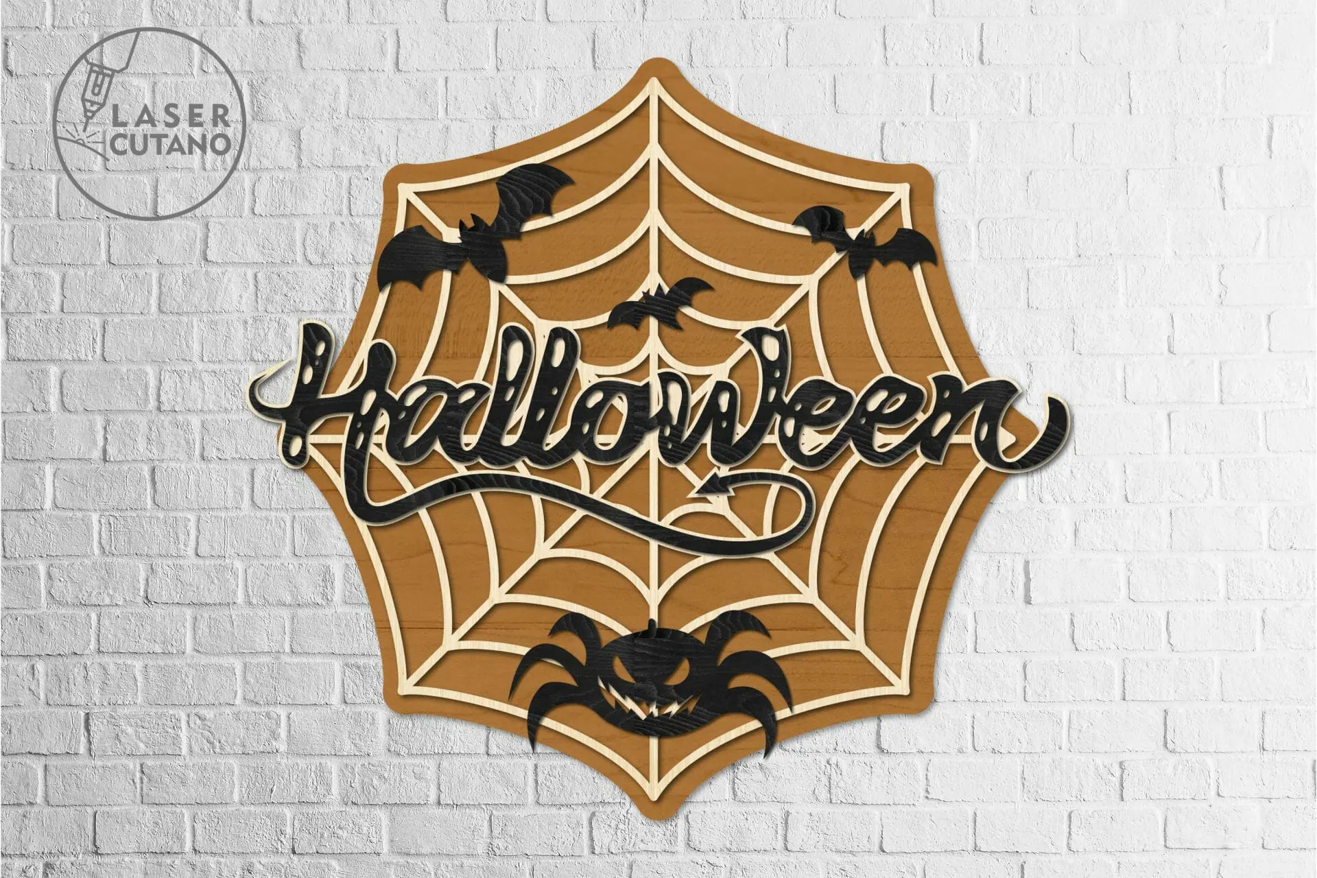 Spiderweb Halloween Decoration Cut Template 6 Spiderweb Halloween Decoration Cut Template - Image 6