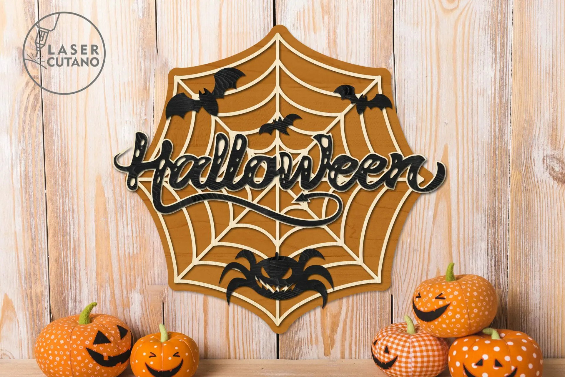Spiderweb Halloween Decoration Cut Template 3 Spiderweb Halloween Decoration Cut Template - Image 3