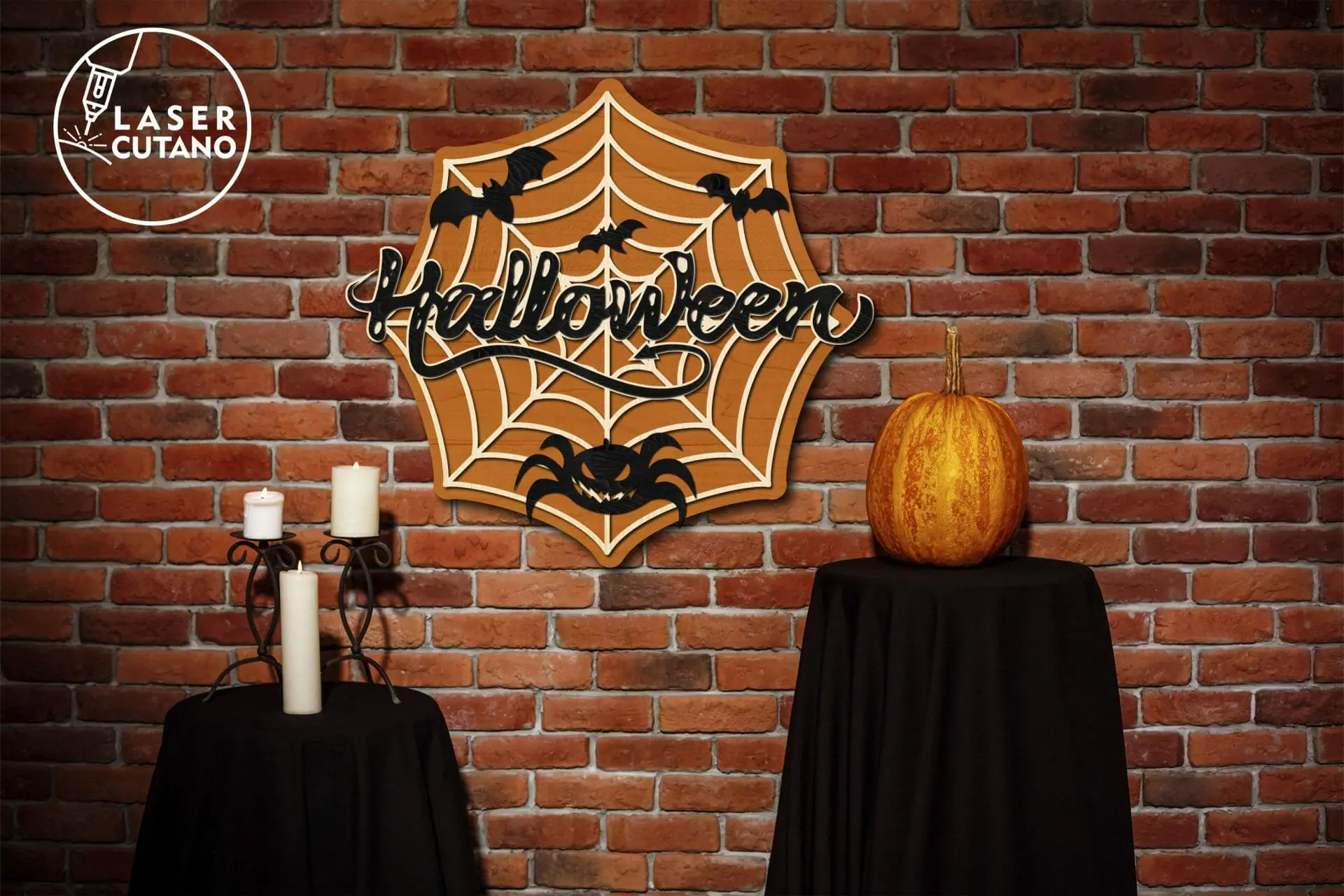 Spiderweb Halloween Decoration Cut Template 2 Spiderweb Halloween Decoration Cut Template - Image 2
